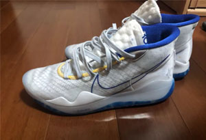 KD12勇士配色开箱 KD12双气垫软不软