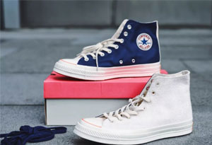 匡威1970s蓝白拼接开箱测评 Footpatrol x Converse Chuck 70上脚图赏析